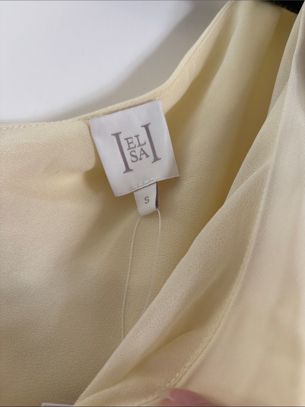 Helsa The Seline Dress With Bows In Yellow & Black — image 6 of 8